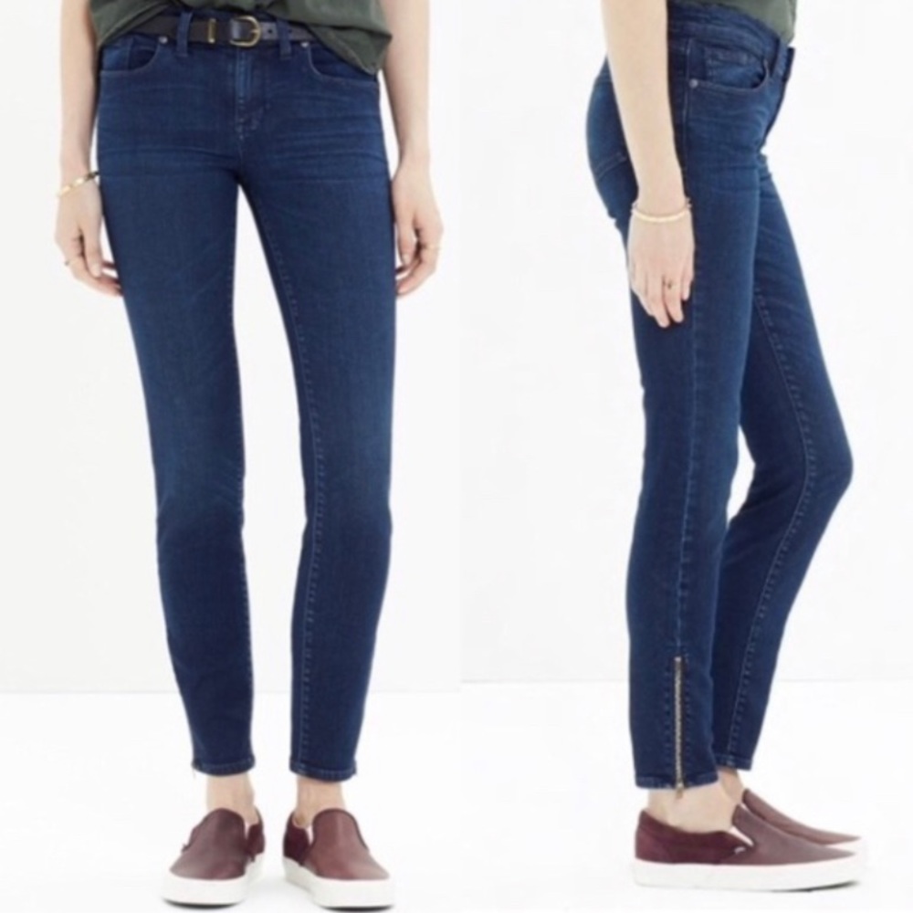 MADEWELL Skinny Skinny Ankle Zip Denim Jeans
